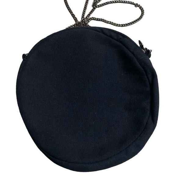 Shirdee Cotton Beaded Camo Bee Circle Bag With Metal Crossbody Strap - Picture 3 of 7